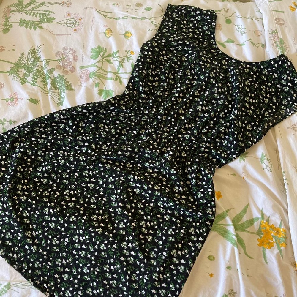 old navy - black floral dress